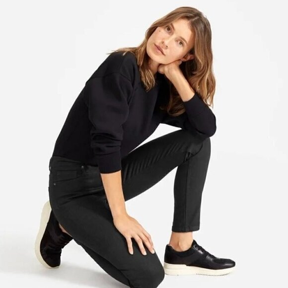 NEW Everlane The High Rise Skinny Jean in Black - Size 30 - Picture 14 of 14